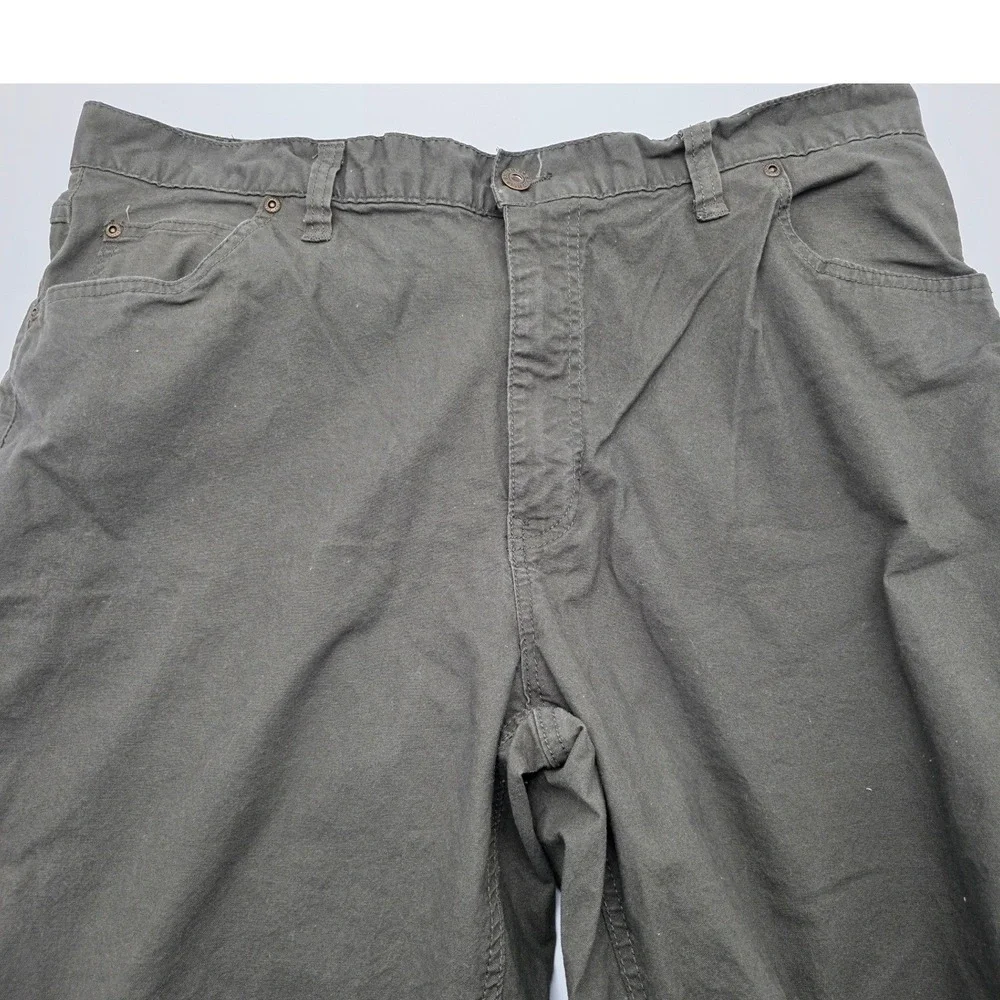 Workwear Pants Mens 40x30 Olive Green Stretch Canvas Utility Gorpcore